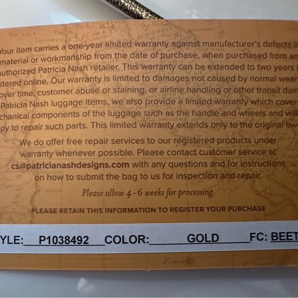 Patricia Nash gold sequined leather evening bag - Picture 7 of 7